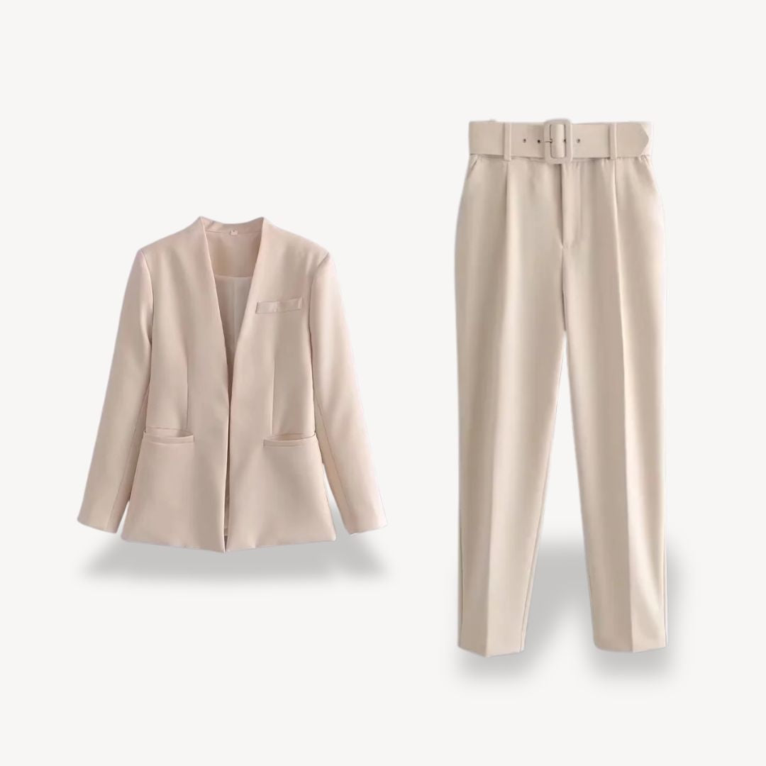 Suit Blazer Pants Set Women