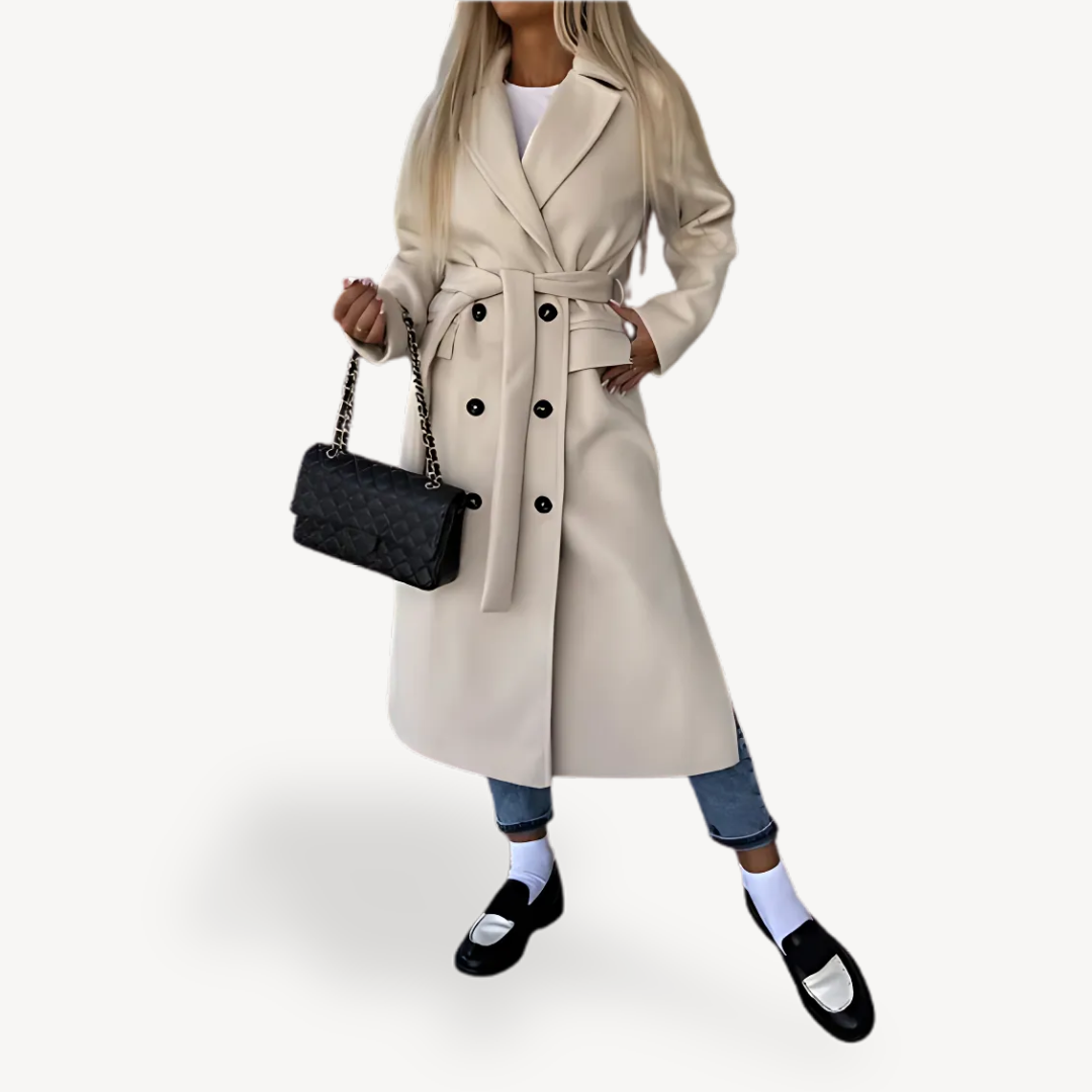 Women's Wool Blend Trench Coat