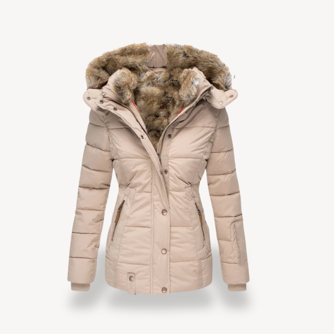 Women's Faux Fur Lined Puffer Jacket