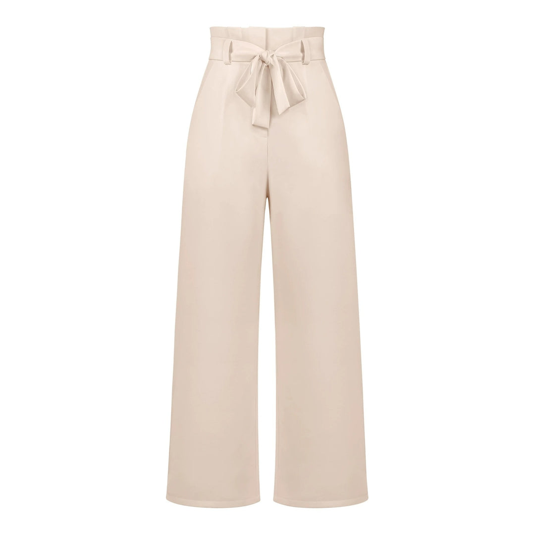 Tie Waist High-Waisted Trousers for women