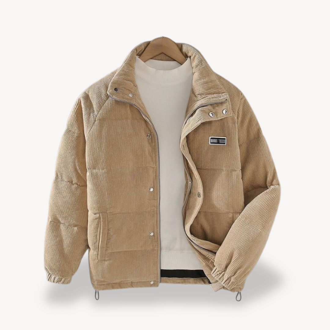 Corduroy Puffer Jacket for Men