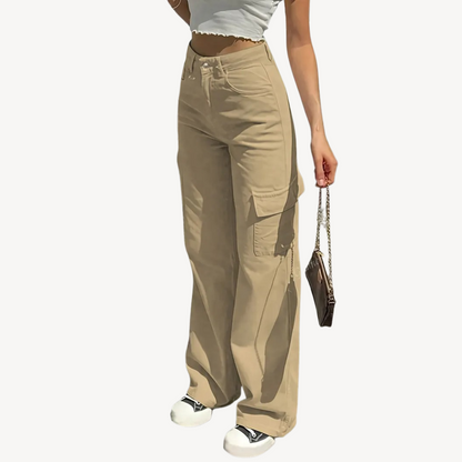 Women's High-Waisted Cargo Pants