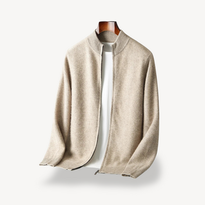 Men's Zipper Knit Cardigan