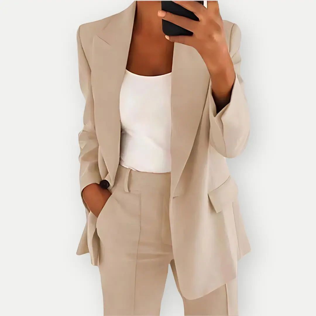 Suit Blazer Pants Set Women