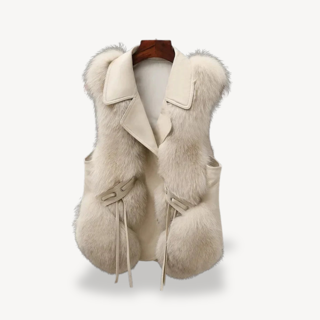 Faux Fur Leather Vest for Women