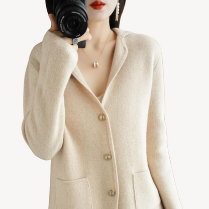 Women's Wool Buttoned Cardigan