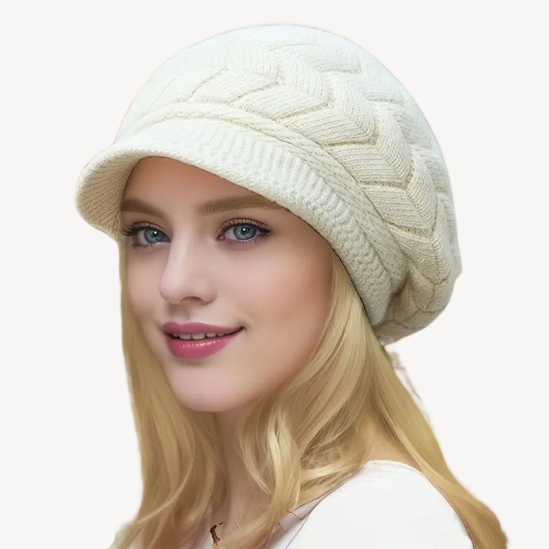 Knitted Baker Boy Hat for Women