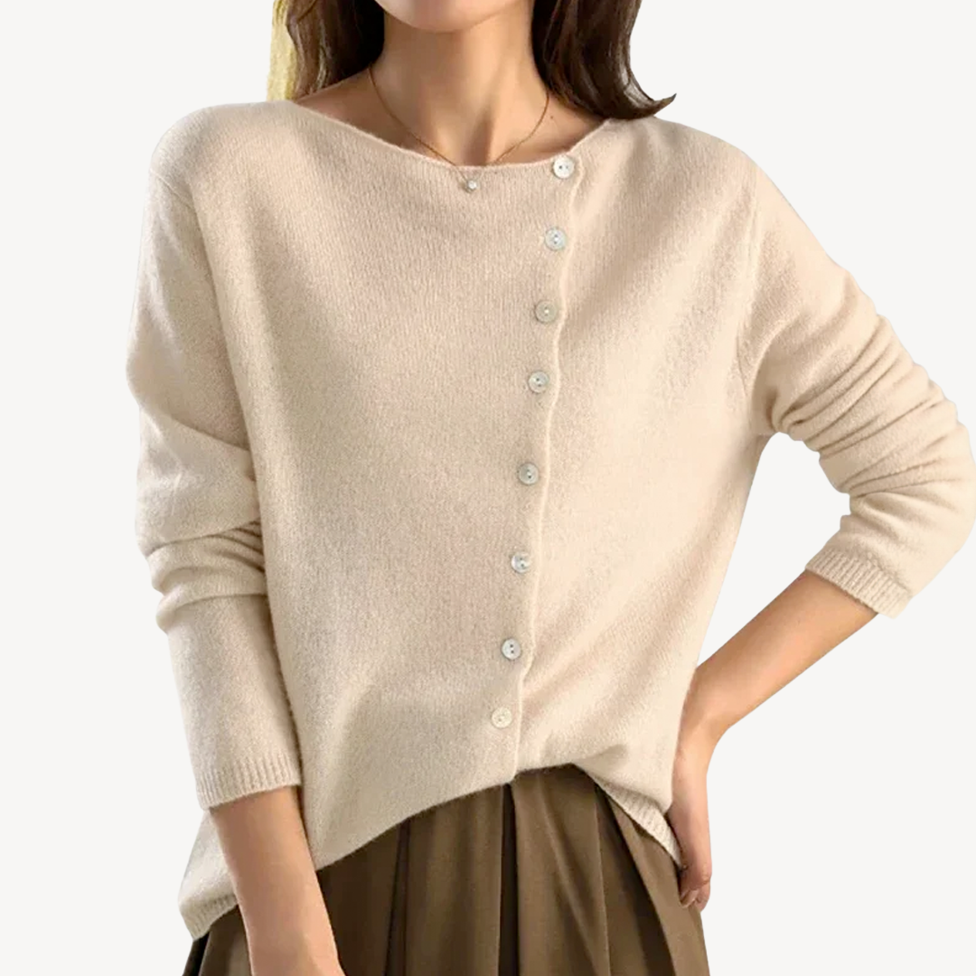 Women’s Button-Front Knit Sweater