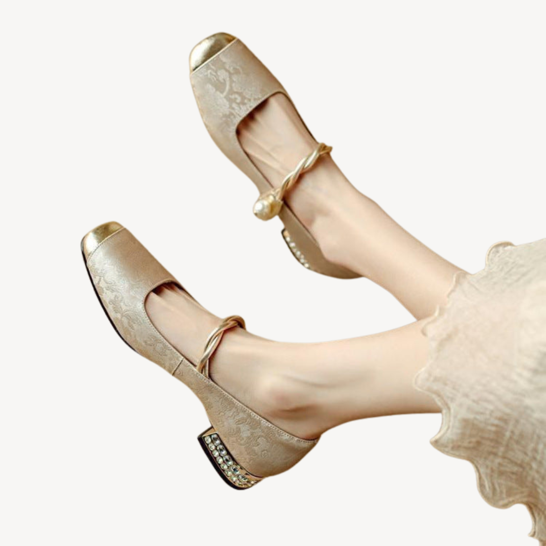 Women's Orthopedic Mary Jane Block Heels