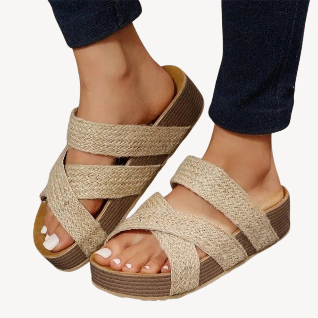 Orthopedic Faux Leather Sandals for Women