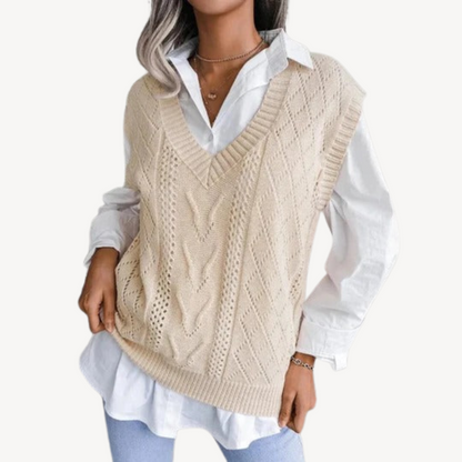 Women’s Knit V-Neck Sweater Vest