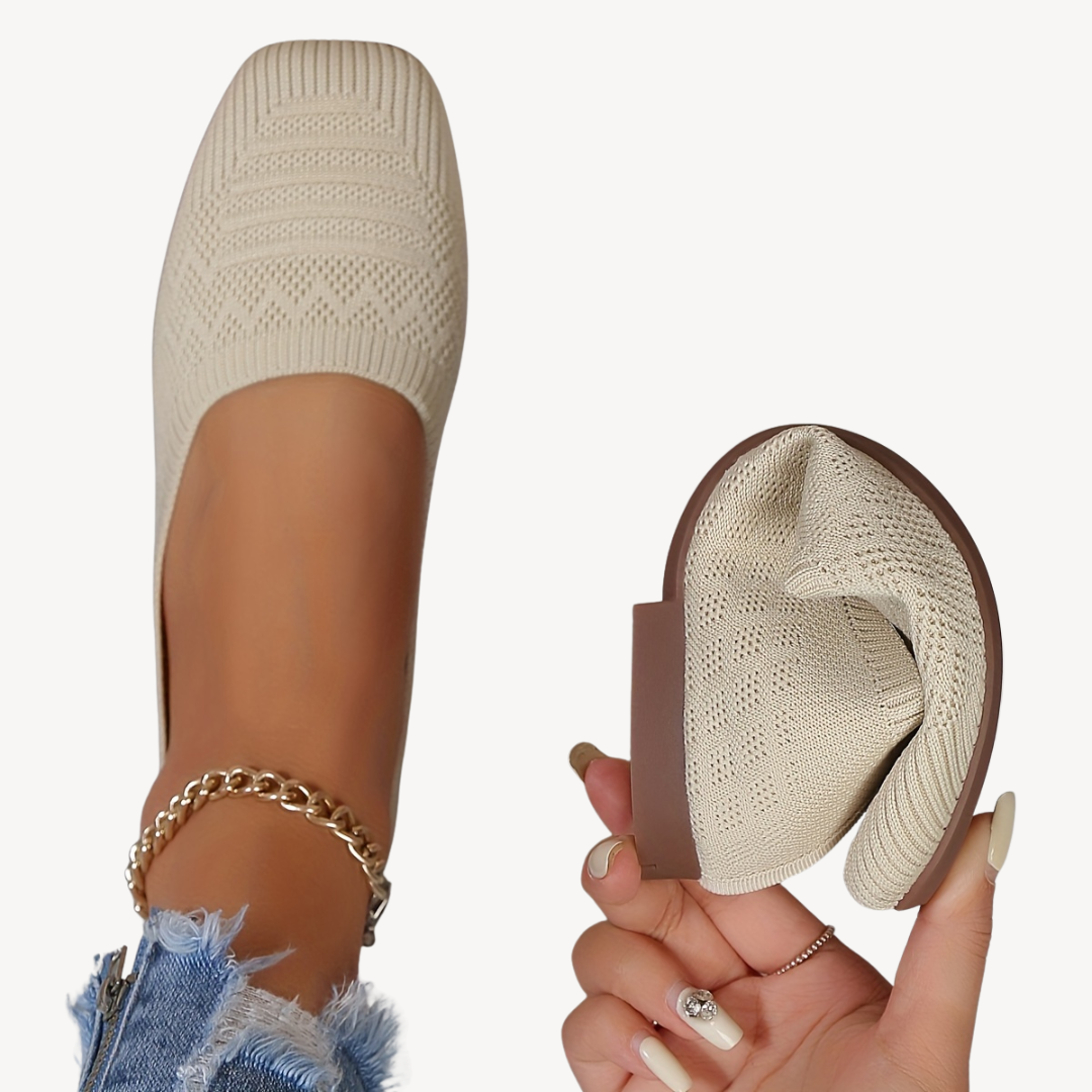 Women's Orthopedic Square Toe Flats