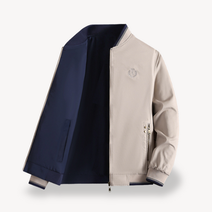 Men’s Reversible Formal Collar Bomber Jacket