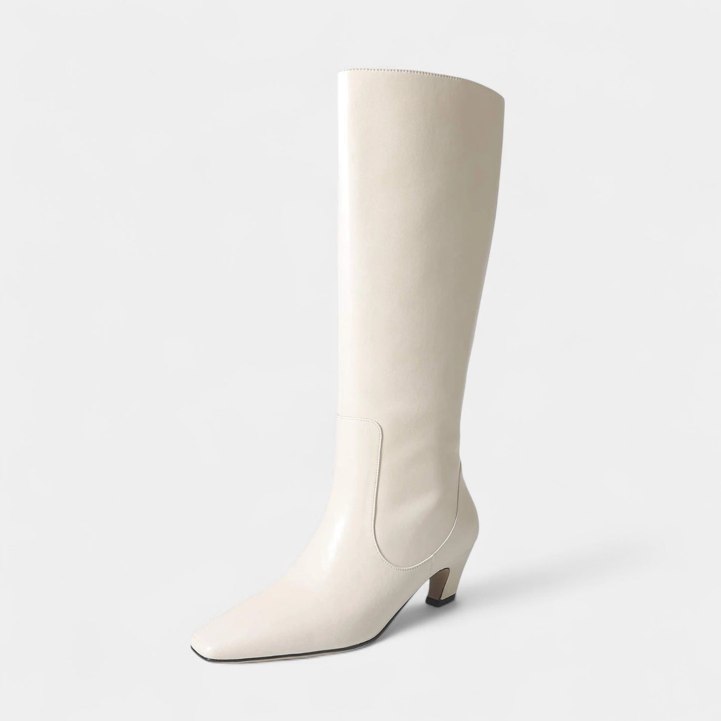 Ladies Tall Pointed Toe Mid Heel Boots