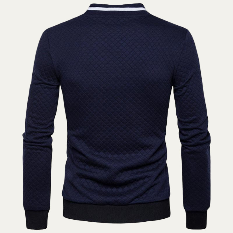 Men’s Diamond Quilted Bomber Jacket