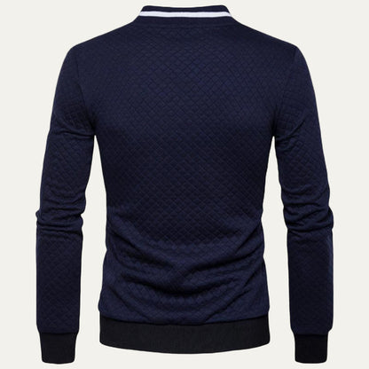 Men’s Diamond Quilted Bomber Jacket