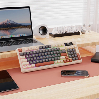 Quiet Wireless Mechanical Gaming Keyboard Monitor - BritishElegance