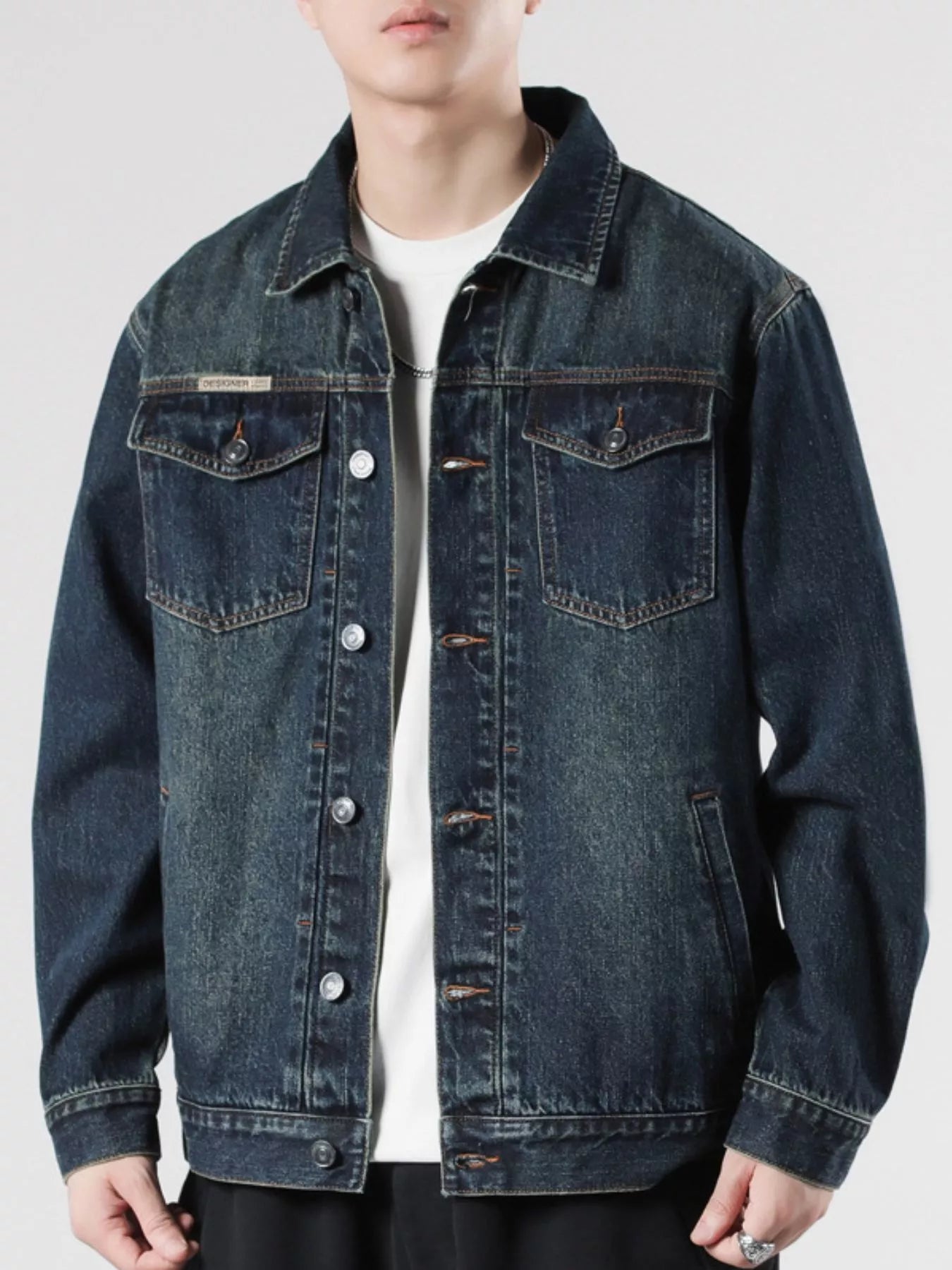Curvy Fit Blue Jean Jacket - BritishElegance