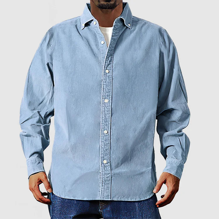 Beige Corduroy Overshirt by Vox