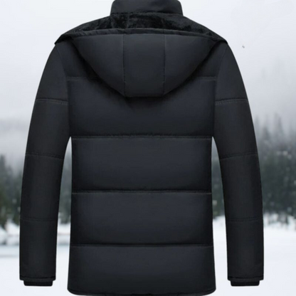 Black Puffer Winter Jacket - Hugo
