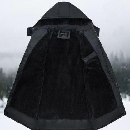 Black Puffer Winter Jacket - Hugo