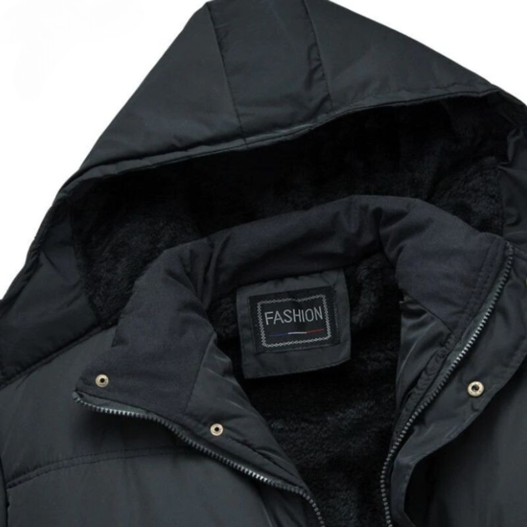Black Puffer Winter Jacket - Hugo