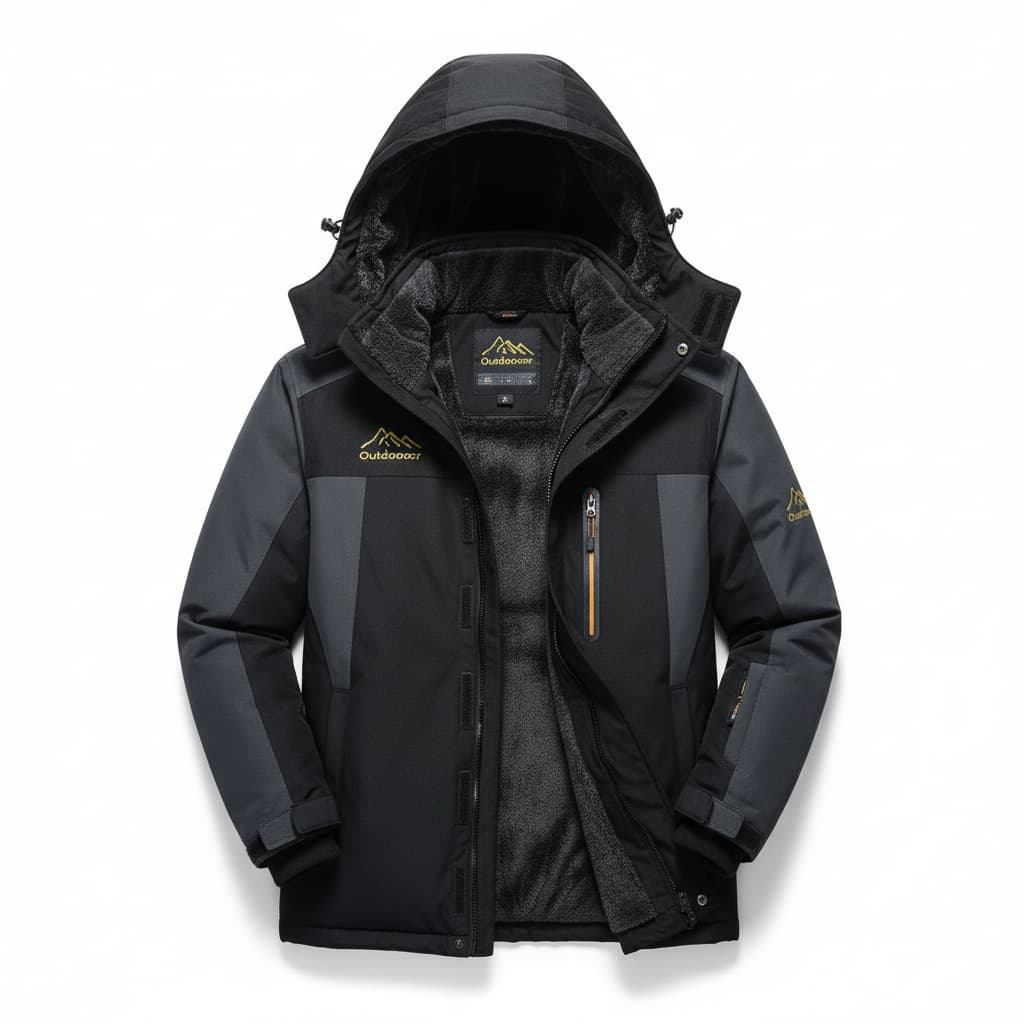 Waterproof Men's Fleece Jacket for Outdoor Activities