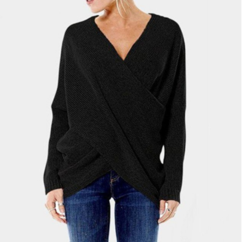 Women's Chic Cable Knit Sweater - BritishElegance