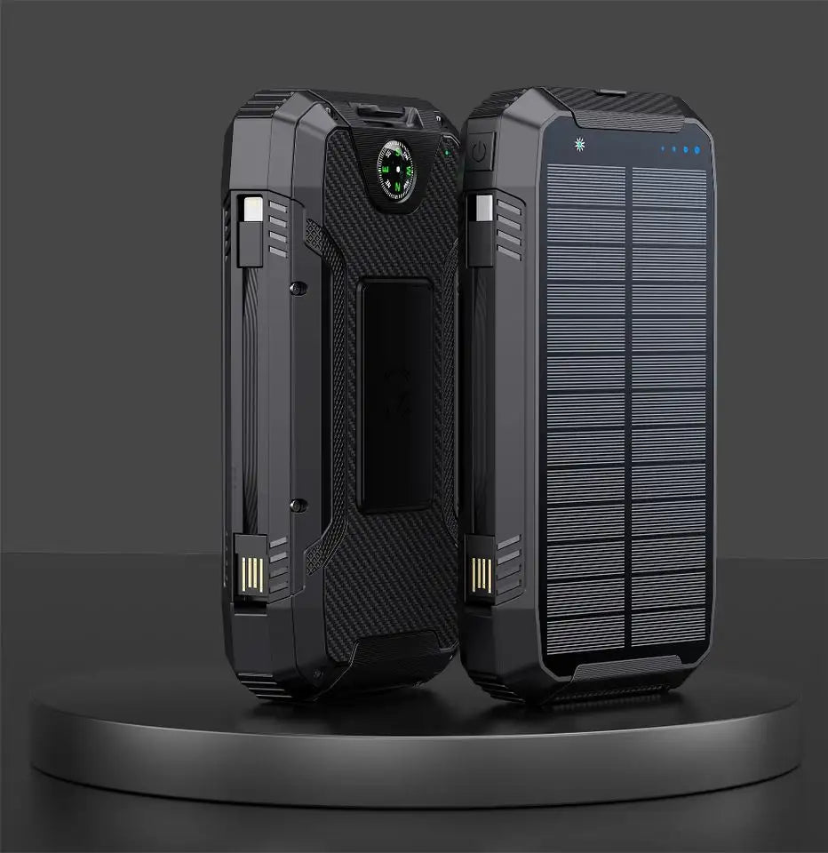 Waterproof Solar Charged Power Bank 30,000mAh Dual USB
