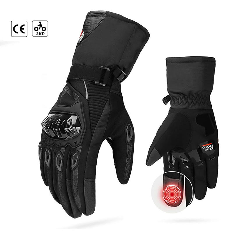 Warm Insulated Motorcycle Gloves for Winter Riding