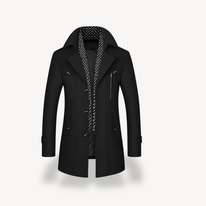 Winter Wool Coat Men