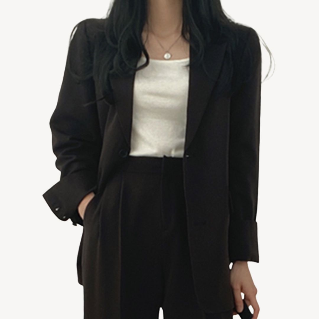 Blazer Pants Suit Set Women