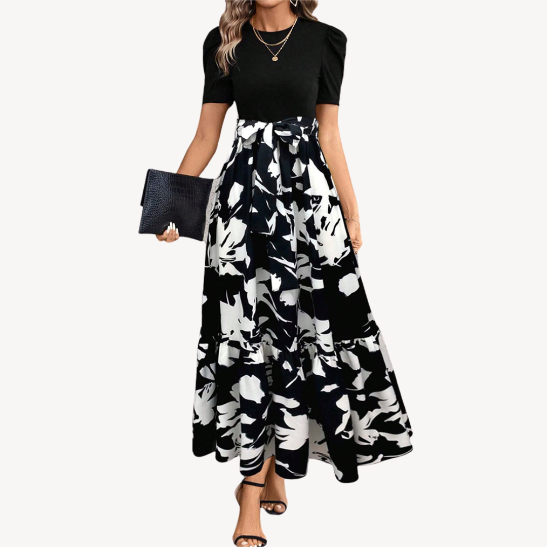 Floral Print Midi Dress Women
