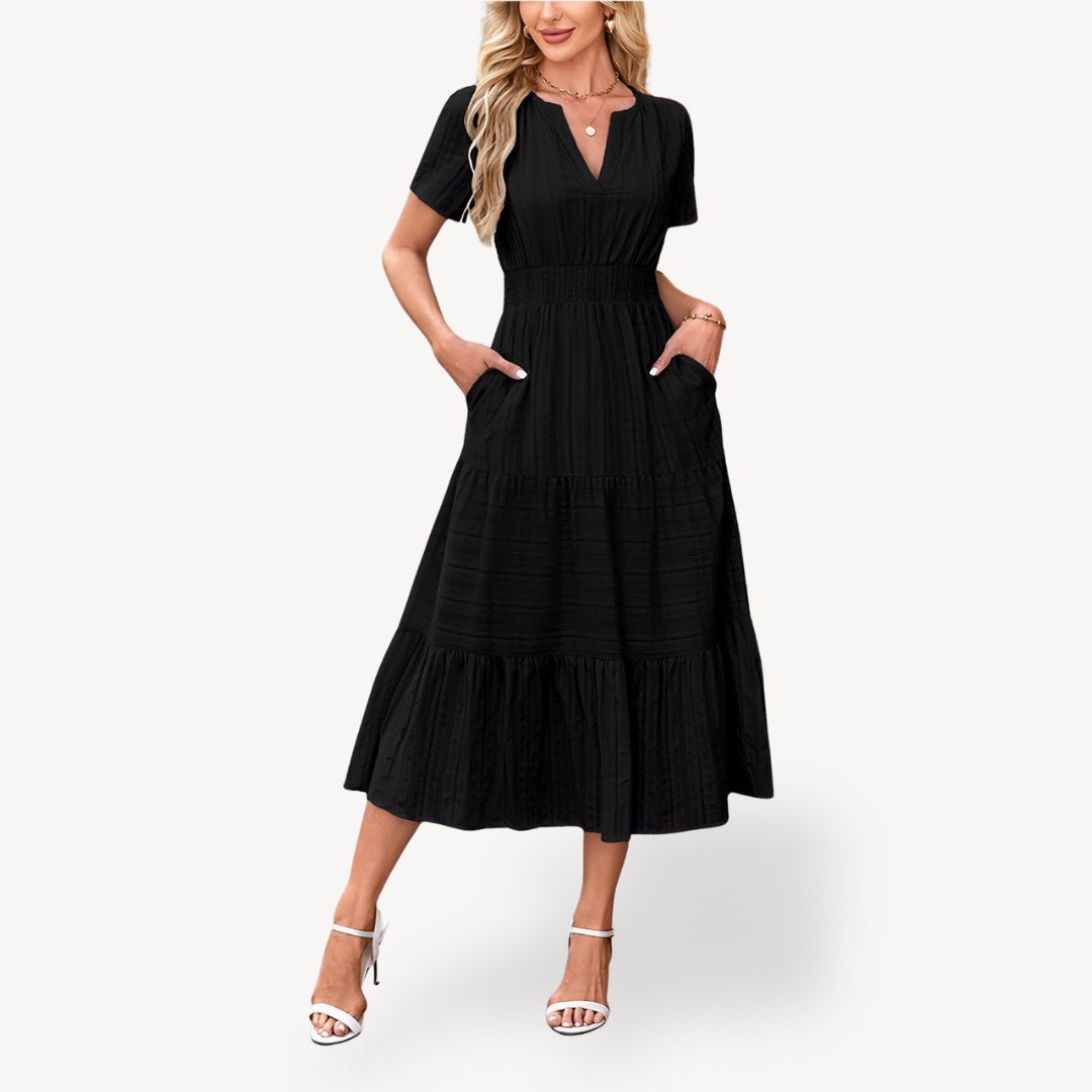 Tiered Midi Dress for Women