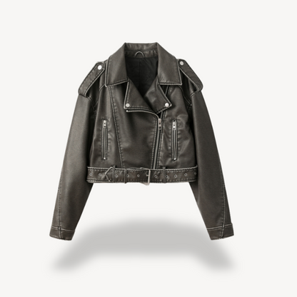 Leather Biker Jacket for Women
