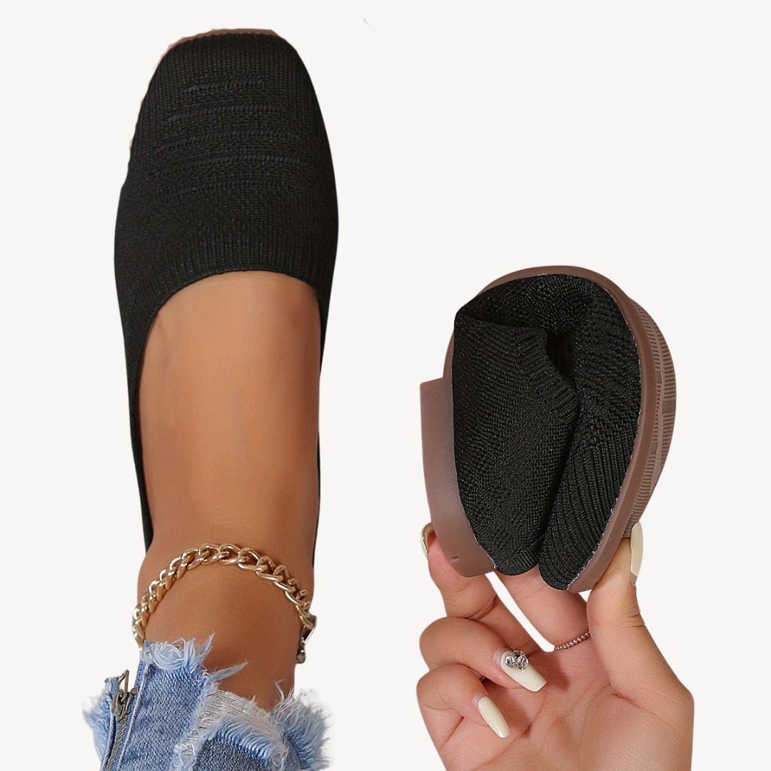 Women's Orthopedic Square Toe Flats
