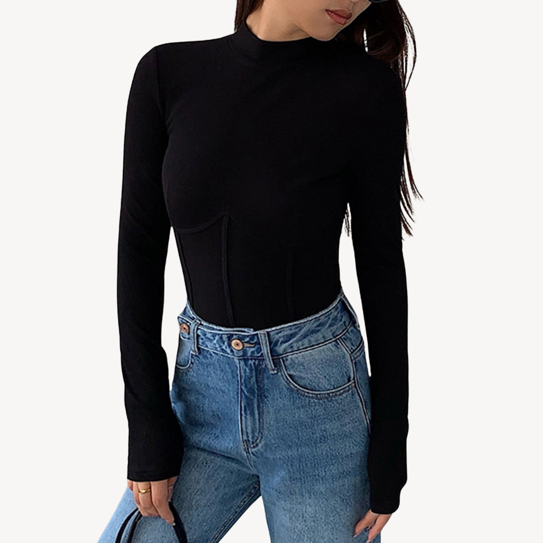 Ribbed Corset Top for Women