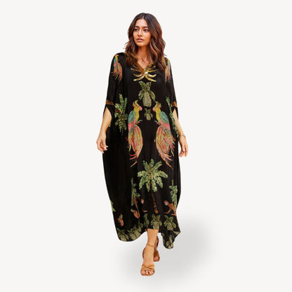 Women's Silk Kaftan Dress