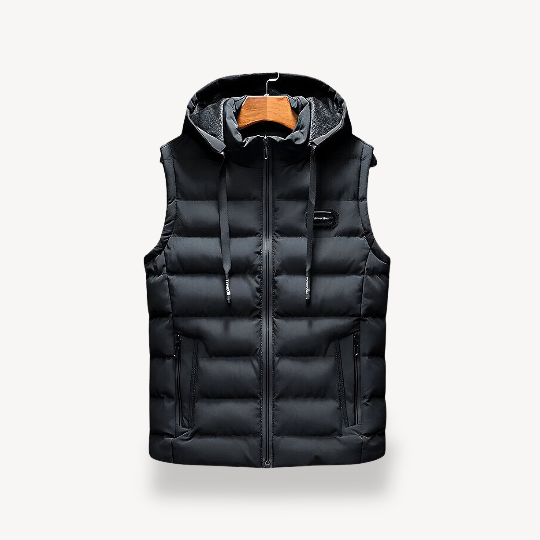Men's Puffer Vest with Hood