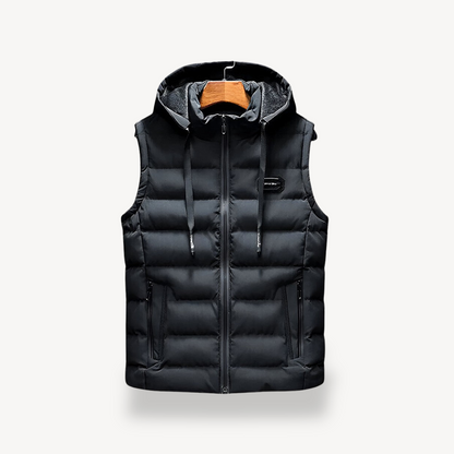 Men's Puffer Vest with Hood