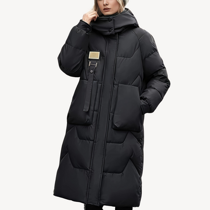Women’s Long Hooded Puffer Coat