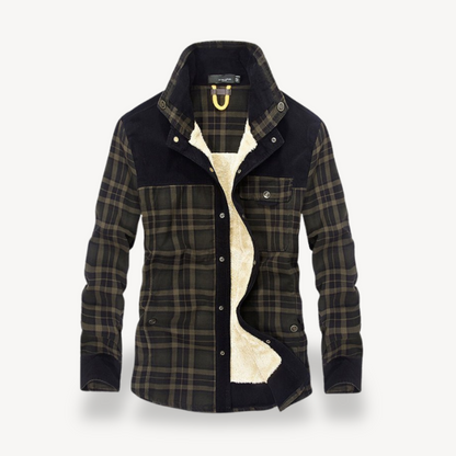 Men’s Plaid Fleece Lined Jacket