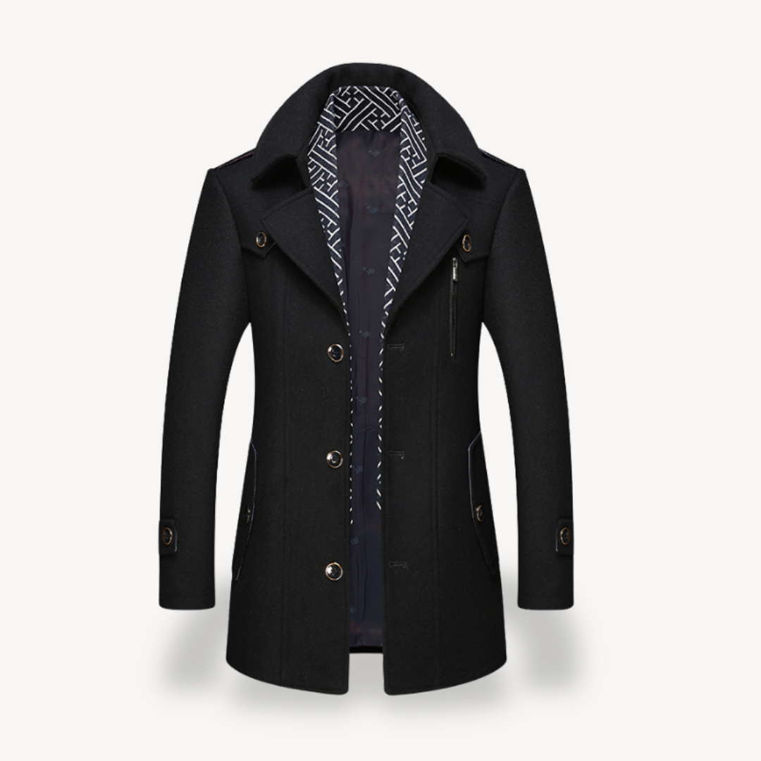 Men's Peacoat with Fleece Lining