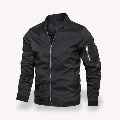 Men’s Zipper Closure Bomber Jacket