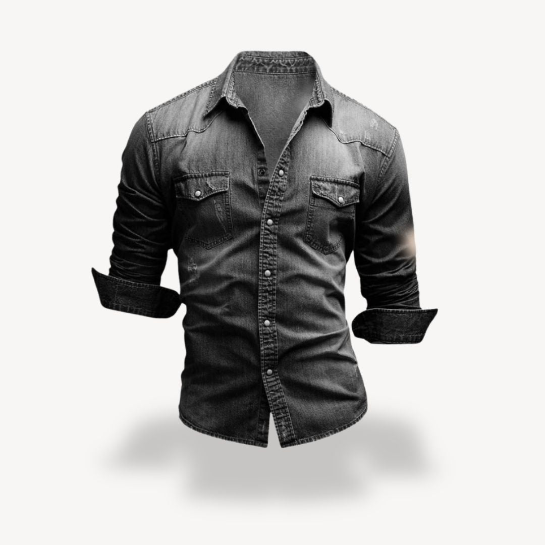 Denim Western Shirt Men's