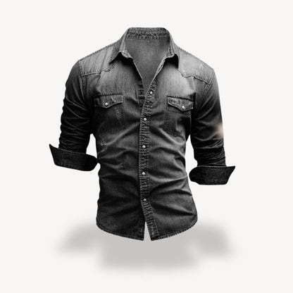 Denim Western Shirt Men's