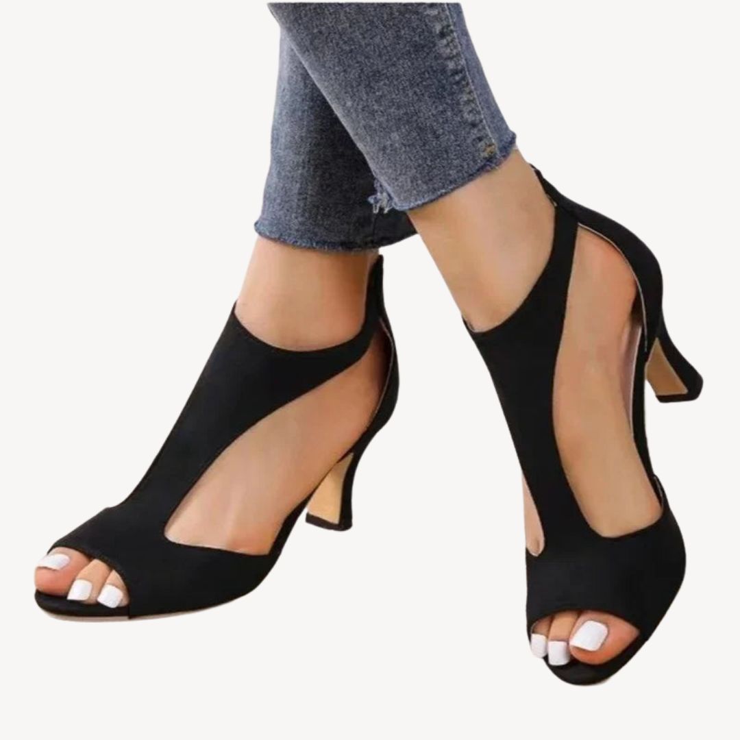 Suede Ergonomic Orthopedic Heels Women