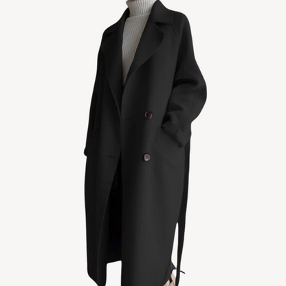Women's Wool Blend Double-Breasted Coat