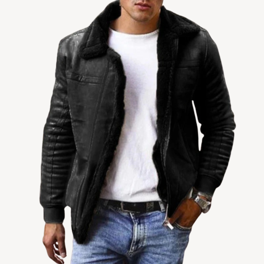 Men’s Faux Shearling Jacket