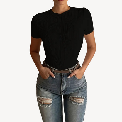 Ribbed Sculpting Top for Women